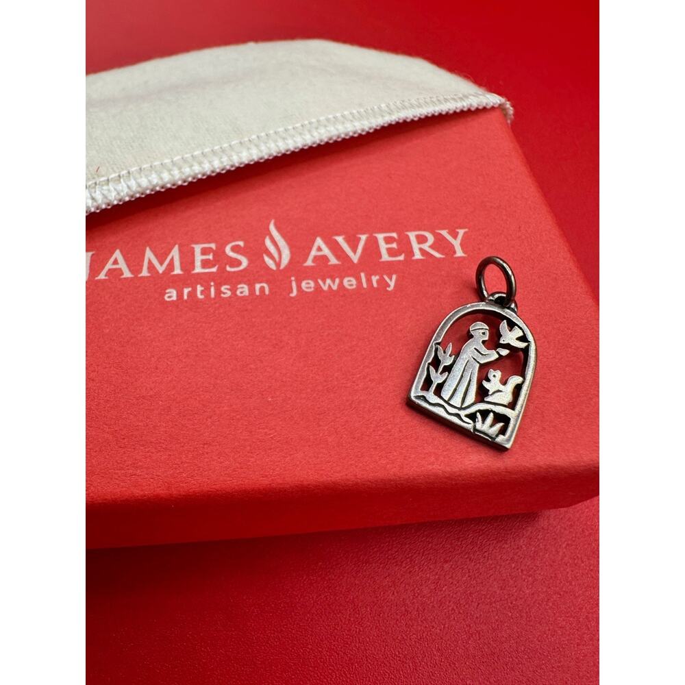 Retired James Avery St Francis Loves The Animals Sterling Silver Charm